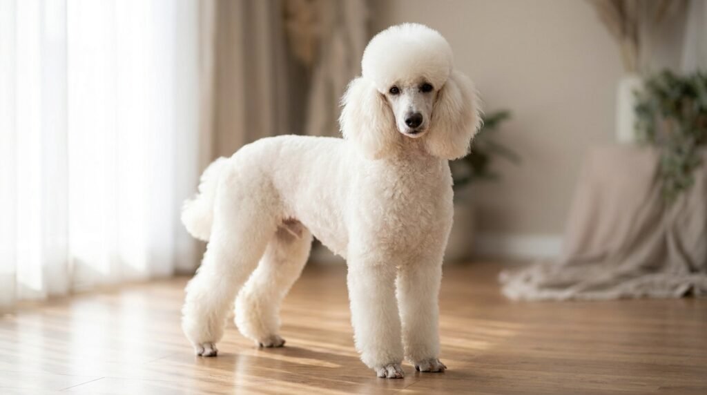 White poodle care: tear stains + coat maintenance