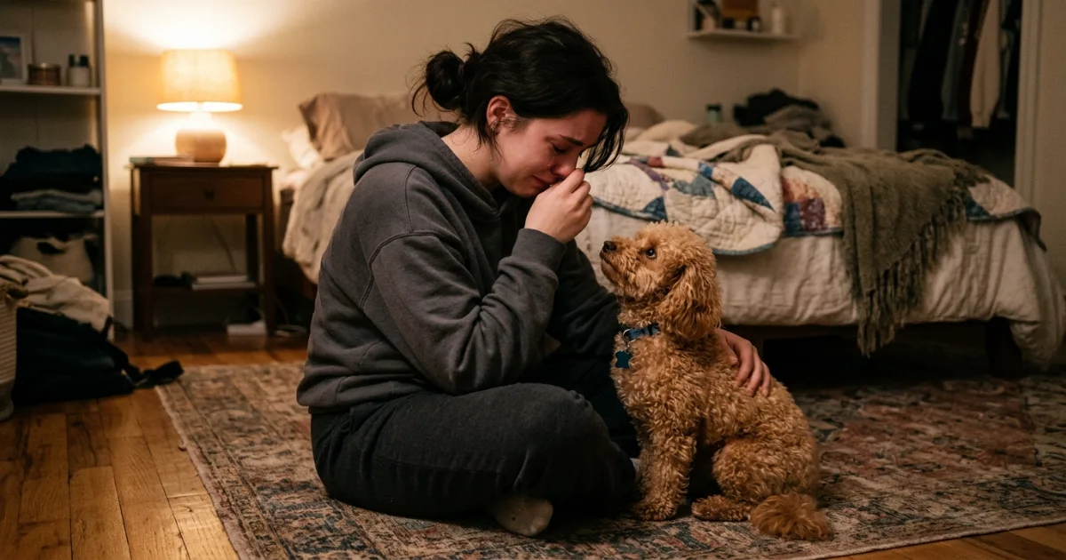 ESA letter for Poodle emotional support animal on desk with laptop