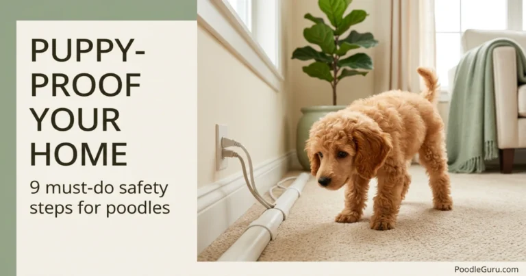 how to puppy-proof your home for a poodle