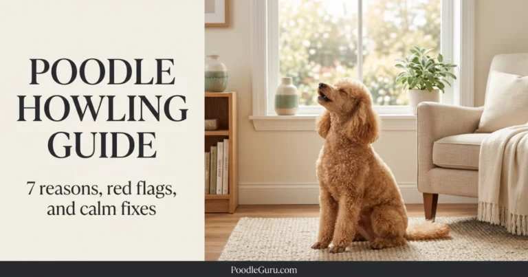 Poodle howling