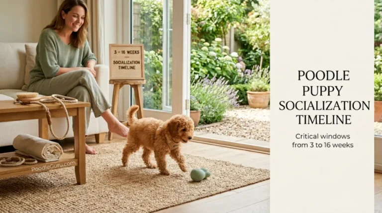 poodle puppy socialization timeline