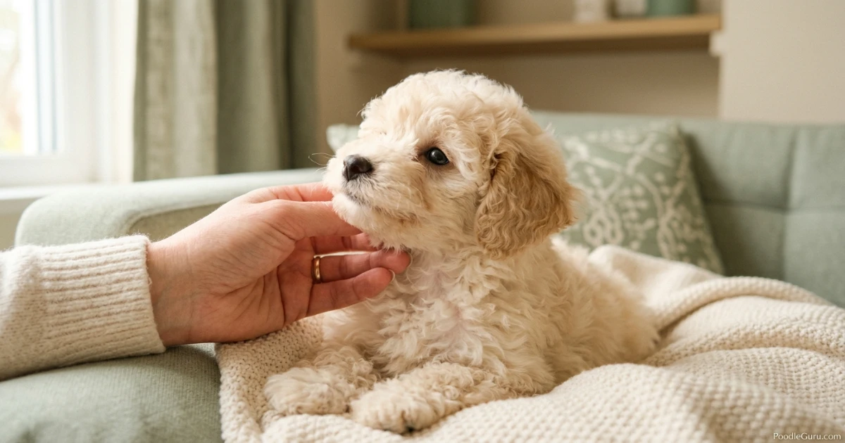 soft Poodle puppy coat before the adult coat transition begins