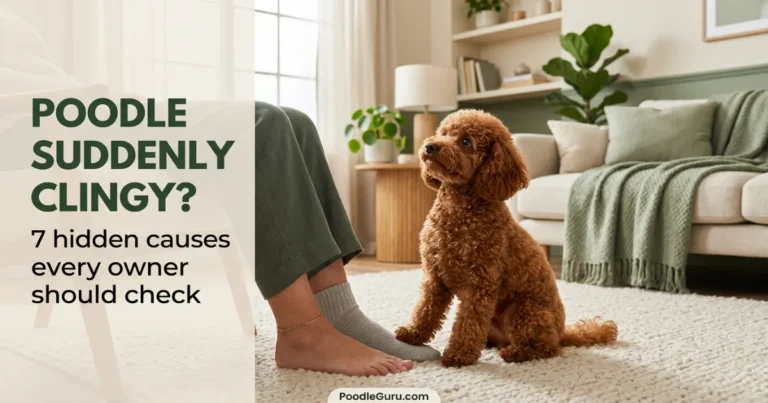 poodle suddenly clingy