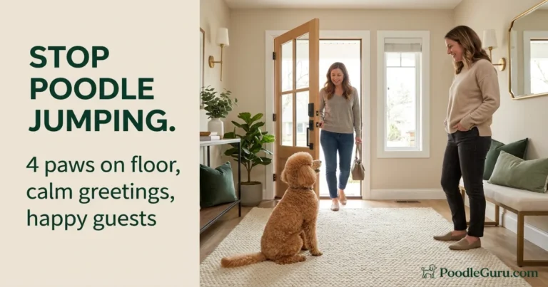 stop Poodle jumping