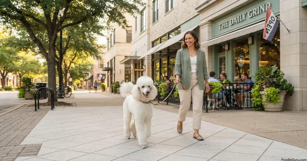 Poodle city livability scorecard with grooming walkability vet climate and housing planning items
