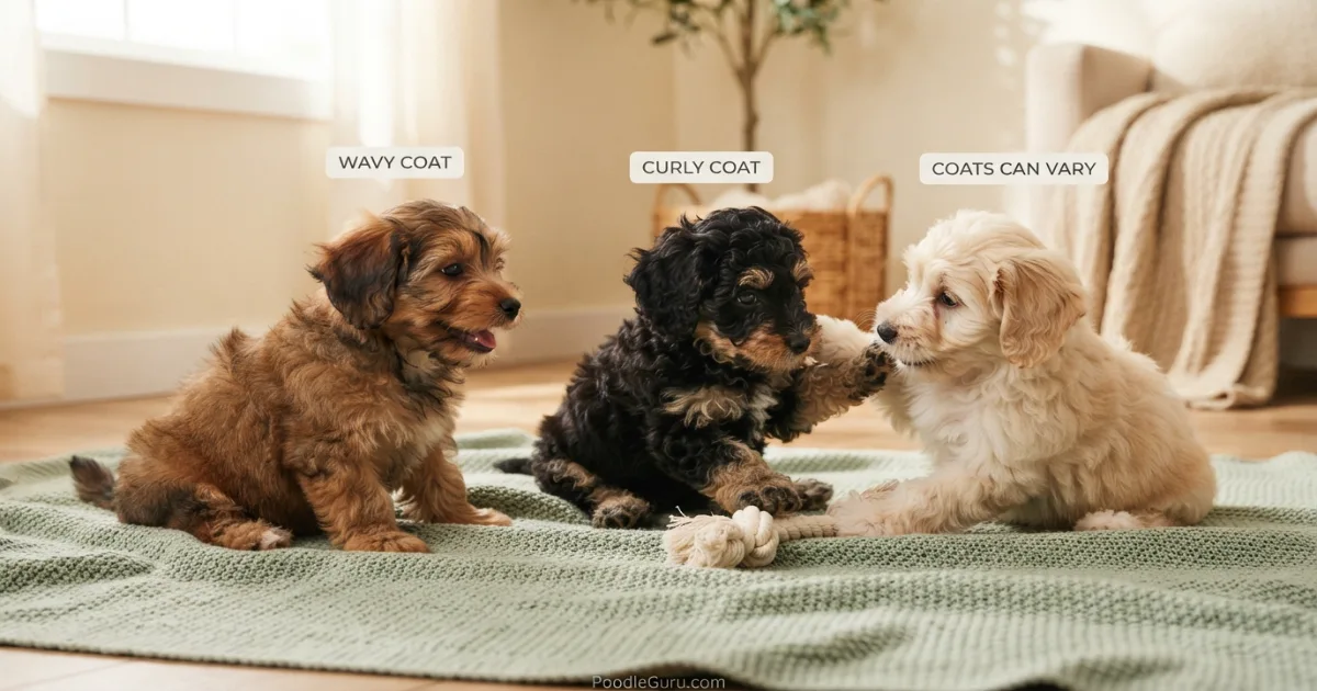 Pembroke Welsh Corgi and Toy Poodle side by side for Corgipoo parent comparison