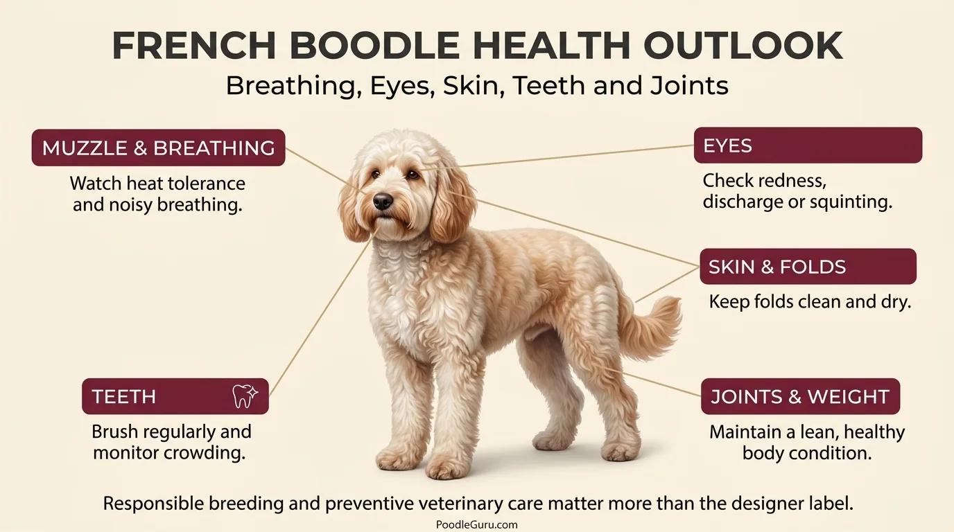 Frenchie Mix with Poodle health outlook