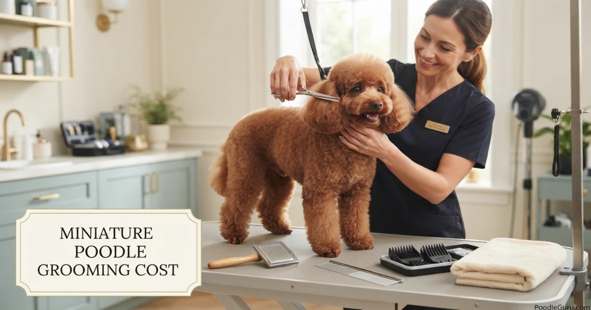 Miniature Poodle grooming cost and professional coat maintenance in 2026