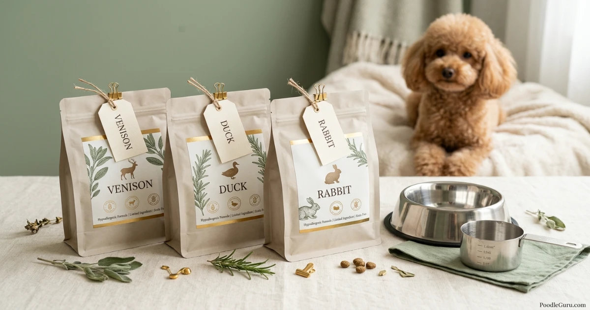Novel protein hypoallergenic dog food options for poodles with allergies
