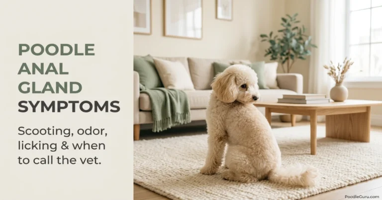 Poodle anal gland infection symptoms