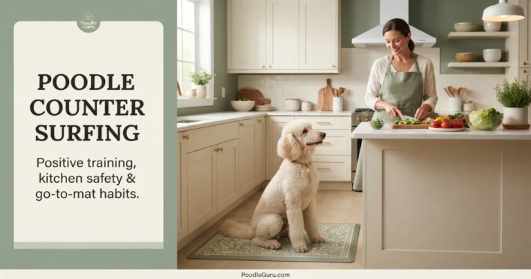 poodle counter surfing