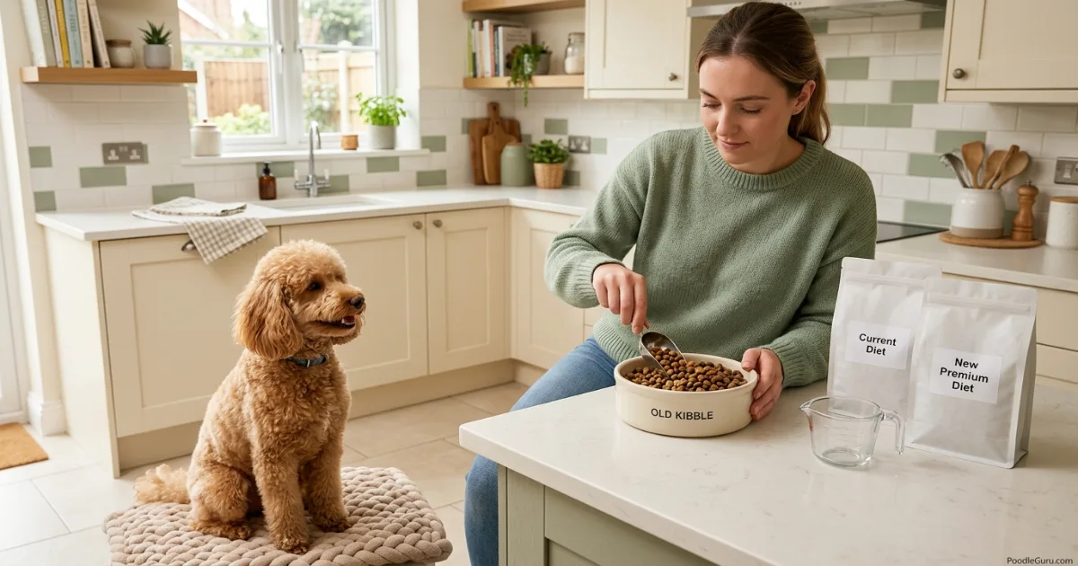 Transitioning a poodle to new hypoallergenic dog food gradually