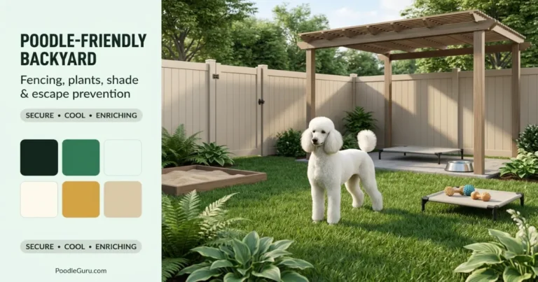 Poodle-friendly backyard