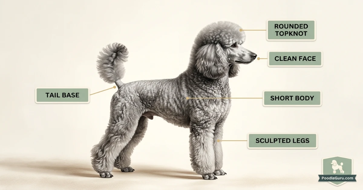 Poodle Scandinavian clip zone diagram showing clean zones and volume zones