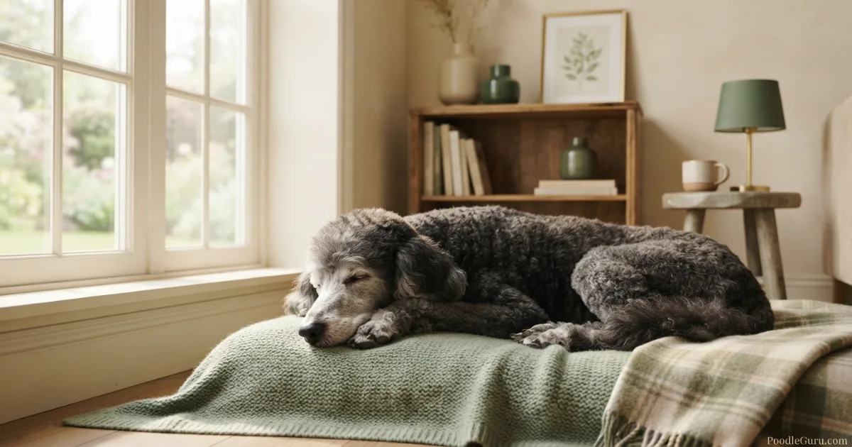 Senior Standard Poodle example for poodle age in human years and senior life stage