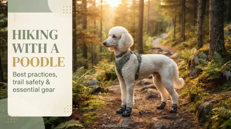 hiking with a poodle