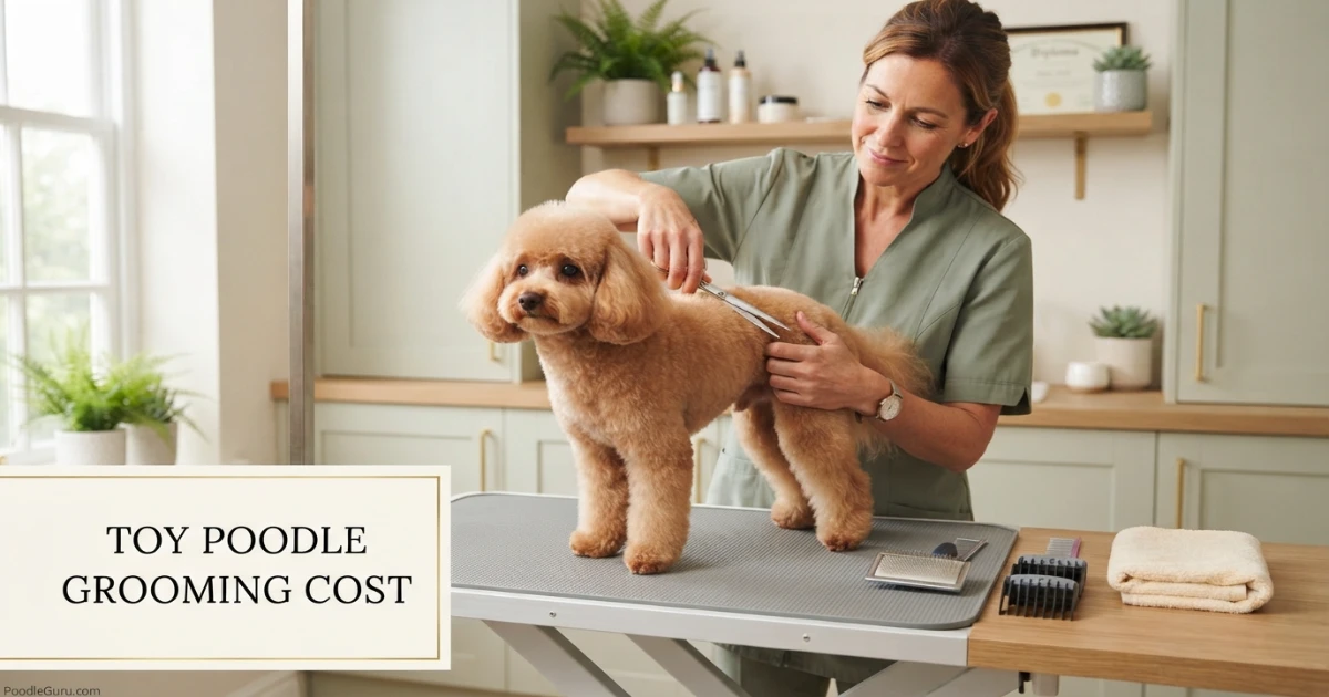 Toy Poodle grooming cost and professional coat maintenance in 2026