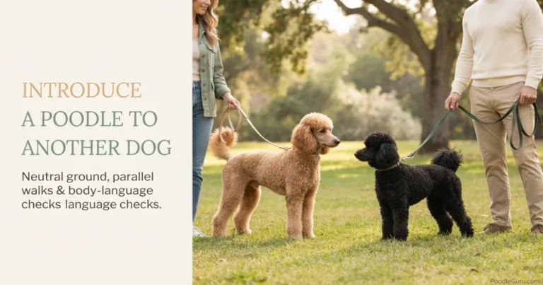 introduce a poodle to another dog