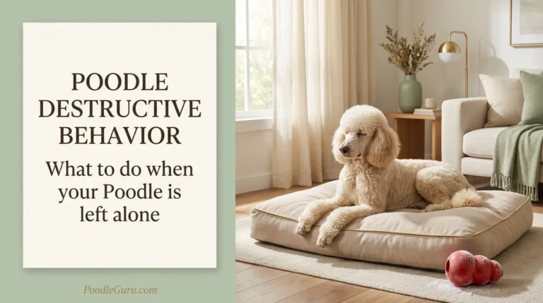 Poodle destructive behavior when left alone