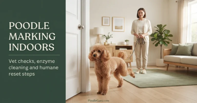 poodle marking indoors solution