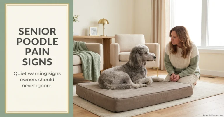 signs a senior Poodle is in pain